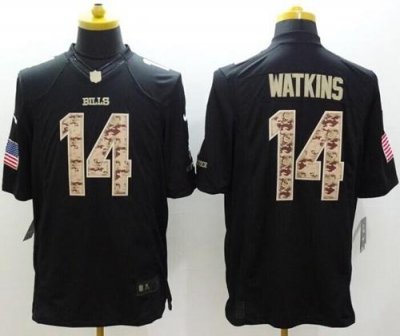 Jerseys Factory Cheap Nike Bills #14 Sammy Watkins Black Men's S