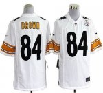 Jerseys Factory Cheap Nike Steelers #84 Antonio Brown White Men'