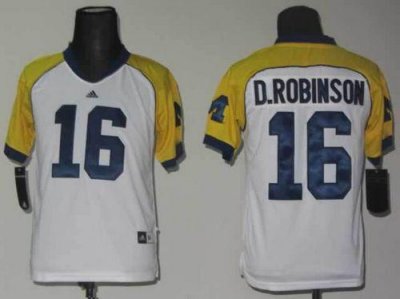 Jerseys Factory Cheap Wolverines #16 Denard Robinson White Embro
