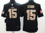 Jerseys Factory Cheap Nike Packers #15 Bart Starr Black Men's St