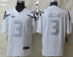 Jerseys Factory Cheap Nike Seahawks #3 Russell Wilson White Supe