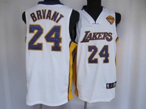 Jerseys Factory Cheap Lakers #24 Kobe Bryant Stitched White Fina