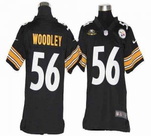 Jerseys Factory Cheap Nike Steelers #56 LaMarr Woodley Black Tea