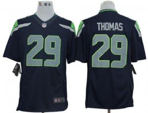 Jerseys Factory Cheap Nike Seahawks #29 Earl Thomas Steel Blue T