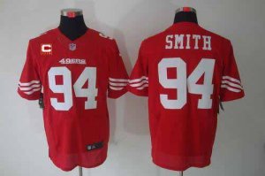 Jerseys Factory Cheap Nike 49ers #94 Justin Smith Red Team Color