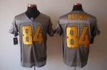 Jerseys Factory Cheap Nike Steelers #84 Antonio Brown Grey Shado