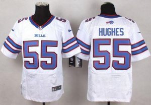 Jerseys Factory Cheap Nike Bills #55 Jerry Hughes White Men's St