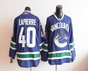 Jerseys Factory Cheap Canucks #40 Maxim Lapierre Blue Embroidere