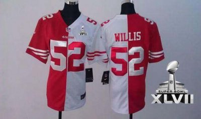 Jerseys Factory Cheap Nike 49ers #52 Patrick Willis Red/White Su
