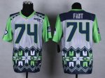 Jerseys Factory Cheap Nike Seahawks #74 George Fant Grey Men's S