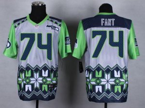 Jerseys Factory Cheap Nike Seahawks #74 George Fant Grey Men's S