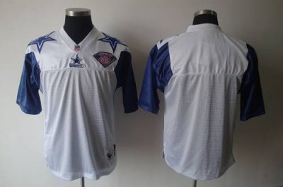 Jerseys Factory Cheap Mitchell And Ness 75TH Cowboys Blank White