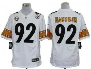 Jerseys Factory Cheap Nike Steelers #92 James Harrison White Wit