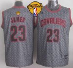 Jerseys Factory Cheap Cavaliers #23 LeBron James Grey Static Fas