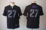 Jerseys Factory Cheap Nike Ravens #27 Ray Rice Black Impact Yout