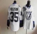 Jerseys Factory Cheap Lightning #35 Dwayne Roloson White Embroid