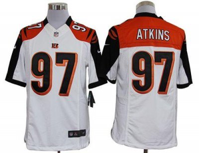 Jerseys Factory Cheap Nike Bengals #97 Geno Atkins White Men's E