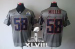 Jerseys Factory Cheap Nike Broncos #58 Von Miller Grey Shadow Wi