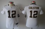 Jerseys Factory Cheap Nike Saints #12 Marques Colston White Wome