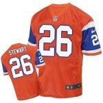 Jerseys Factory Cheap Nike Broncos #26 Darian Stewart Orange Thr