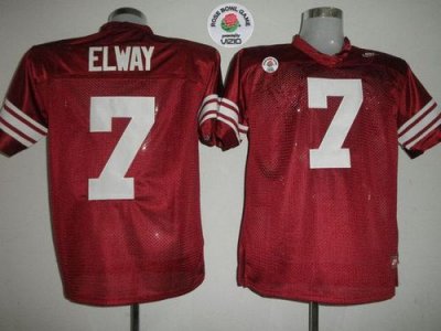 Jerseys Factory Cheap Cardinal #7 John Elway Red Rose Bowl Game