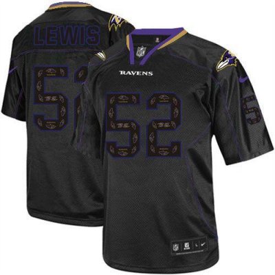 Jerseys Factory Cheap Nike Ravens #52 Ray Lewis New Lights Out B
