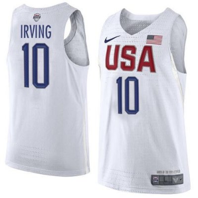 Jerseys Factory Cheap Nike Team USA #10 Kyrie Irving White 2016