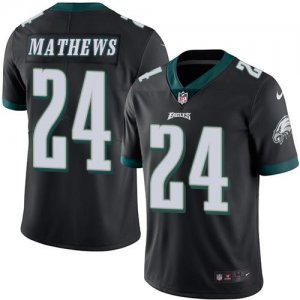Jerseys Factory Cheap Nike Eagles #24 Ryan Mathews Black Men's S