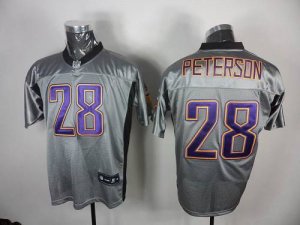 Jerseys Factory Cheap Vikings #28 Adrian Peterson Grey Shadow St