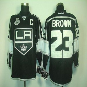 Jerseys Factory Cheap Kings #23 Dustin Brown 2012 Stanley Cup Fi