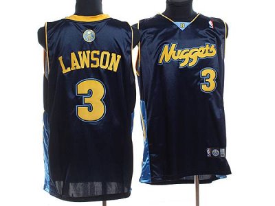 Jerseys Factory Cheap Nuggets #3 Ty Lawson Embroidered Dark Blue