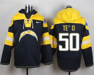 Jerseys Factory Cheap Nike Chargers #50 Manti Te'o Navy Blue Pla