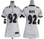 Jerseys Factory Cheap Nike Ravens #92 Haloti Ngata White Women's