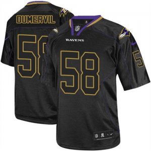 Jerseys Factory Cheap Nike Ravens #58 Elvis Dumervil Lights Out