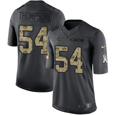 Jerseys Factory Cheap Nike Panthers #54 Shaq Thompson Black Men'