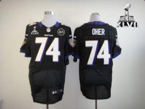 Jerseys Factory Cheap Nike Ravens #74 Michael Oher Black Alterna