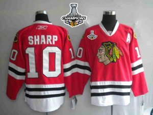 Jerseys Factory Cheap Blackhawks #10 Patrick Sharp Embroidered R