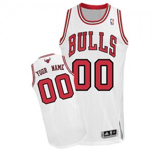 Jerseys Factory Cheap Bulls Personalized Authentic White NBA Jer