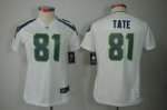 Jerseys Factory Cheap Nike Seahawks #81 Golden Tate White Women'