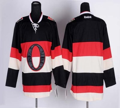 Jerseys Factory Cheap Senators Blank Black Third Embroidered NHL