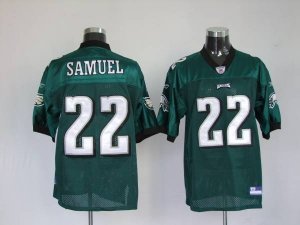 Jerseys Factory Cheap Eagles Asante Samuel #22 Stitched Green NF