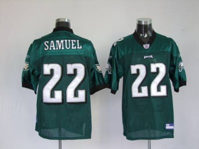 Jerseys Factory Cheap Eagles Asante Samuel #22 Stitched Green NF