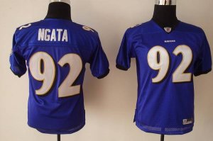 Jerseys Factory Cheap Ravens #92 Haloti Ngata Purple Embroidered