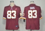 Jerseys Factory Cheap Nike Redskins #83 Fred Davis Burgundy Red