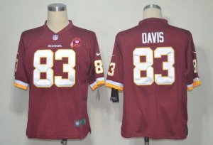 Jerseys Factory Cheap Nike Redskins #83 Fred Davis Burgundy Red
