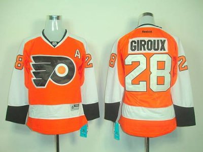 Jerseys Factory Cheap Flyers #28 Claude Giroux Orange Women's Ho