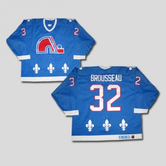 Jerseys Factory Cheap Nordiques #32 Paul Brousseau Embroidered C - Click Image to Close