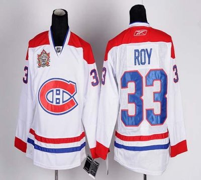 Jerseys Factory Cheap Canadiens #33 Patrick Roy White Heritage C