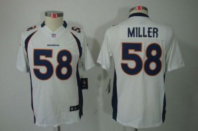 Jerseys Factory Cheap Nike Broncos #58 Von Miller White Youth Em