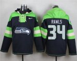 Jerseys Factory Cheap Nike Seahawks #34 Thomas Rawls Steel Blue